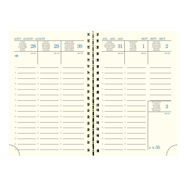 Agenda scolaire Exacompta SAD 13S - 16 MOIS - 9 x 13 cm - 1 semaine sur 2 pages