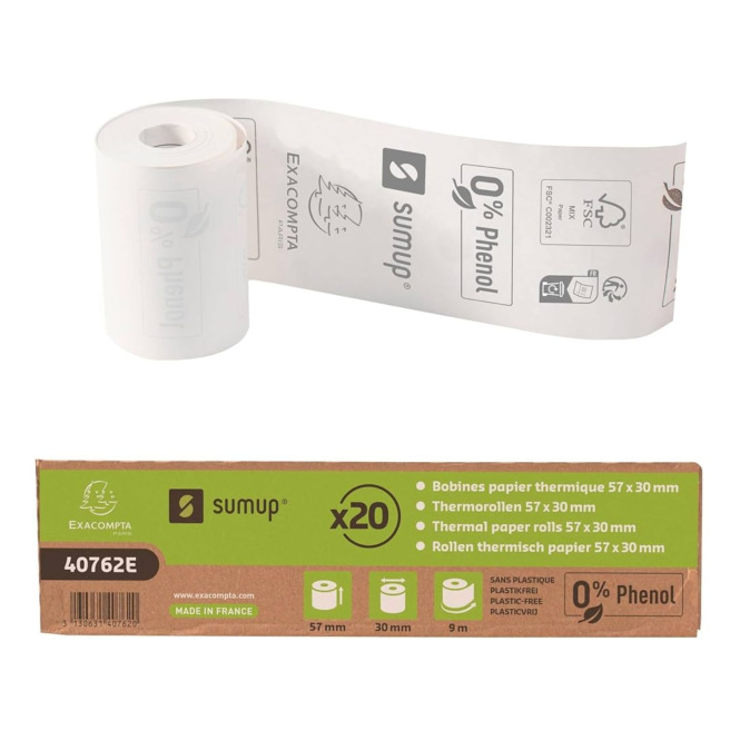 Bobinette de papier thermique Bobinette de papier thermique