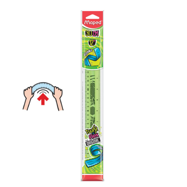 Plastic Maped TWIST'N FLEX liniaal