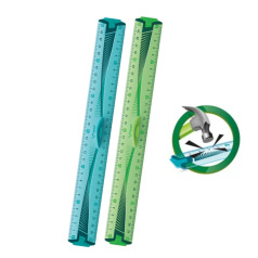 Driedelige onbreekbare plastic liniaal van Maped - 30 cm