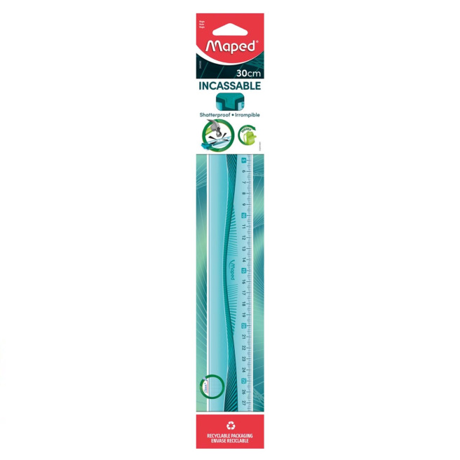 Onbreekbare plastic lat van Maped FLEX - 30 cm