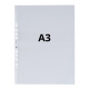 Pochettes perforées grainées A3 - qualité supérieure - sachet de 10