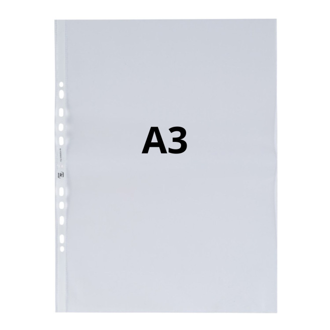 Geperforeerde korrelige hoesjes A3 - superieure kwaliteit - zakje van 10 Geperforeerde korrelige hoesjes A3 - superieure kwaliteit - zakje van 10