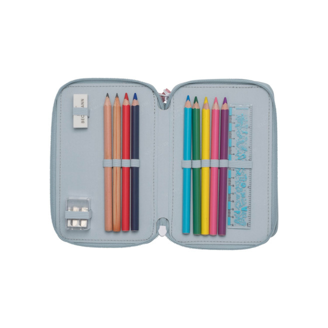 Beckmann etui met 3 compartimenten, inclusief 27 benodigdheden