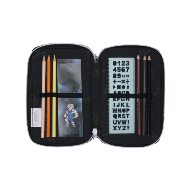 Beckmann etui met 3 compartimenten, inclusief 27 benodigdheden