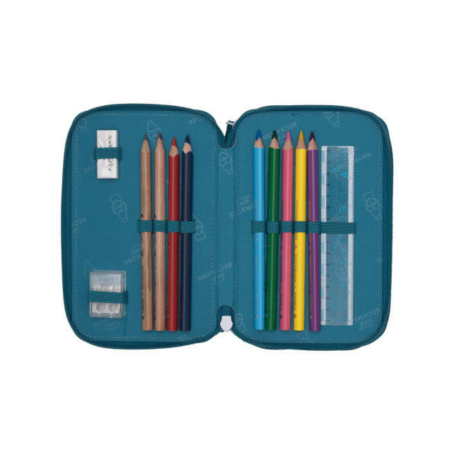 Beckmann etui met 3 compartimenten, inclusief 27 benodigdheden