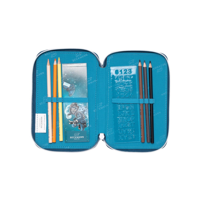 Beckmann etui met 3 compartimenten, inclusief 27 benodigdheden