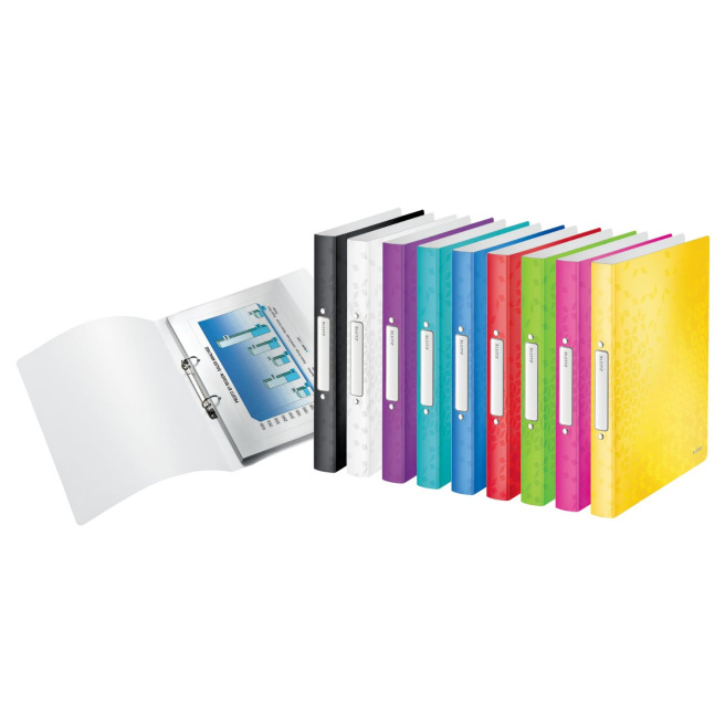 2-ringsmap van flexibel plastic Leitz WOW A4 - rug 3,2 cm 2-ringsmap van flexibel plastic Leitz WOW A4 - rug 3,2 cm