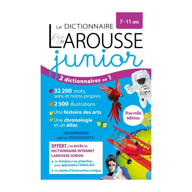 LAROUSSE JUNIOR 2 in 1 woordenboek voor 7-11 jarigen