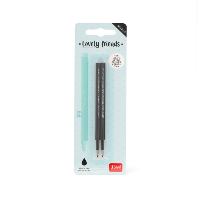 Navullingen voor LEGAMI LOVELY FRIENDS gelpen roller - set van 2 Navullingen voor LEGAMI LOVELY FRIENDS gelpen roller - set van 2