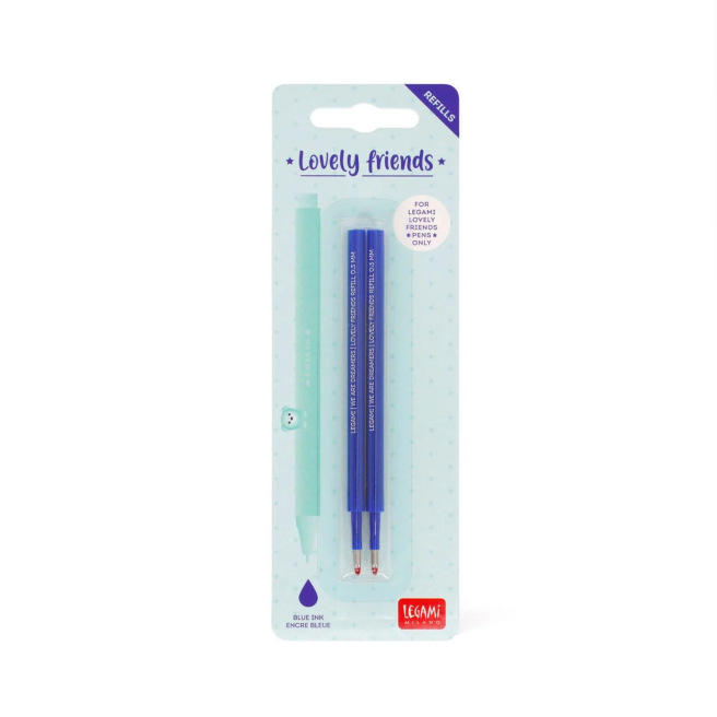 Navullingen voor LEGAMI LOVELY FRIENDS gelpen roller - set van 2 Navullingen voor LEGAMI LOVELY FRIENDS gelpen roller - set van 2