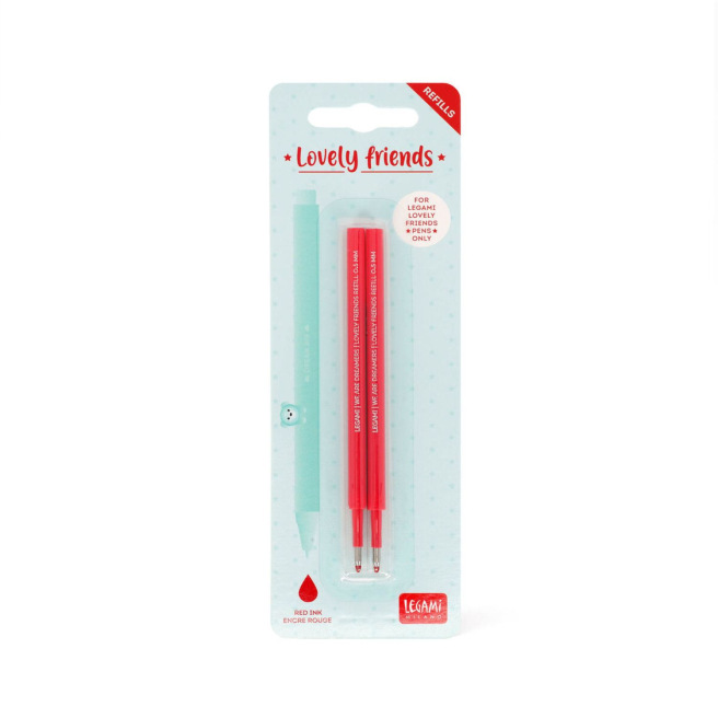 Navullingen voor LEGAMI LOVELY FRIENDS gelpen roller - set van 2 Navullingen voor LEGAMI LOVELY FRIENDS gelpen roller - set van 2