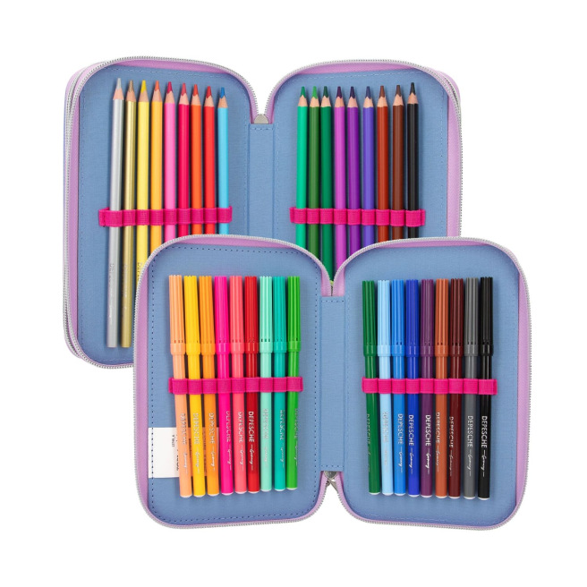 TOP MODEL etui met 3 compartimenten TOP MODEL etui met 3 compartimenten