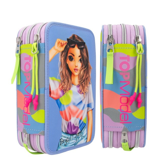 Plumier TOP MODEL à 3 compartiments