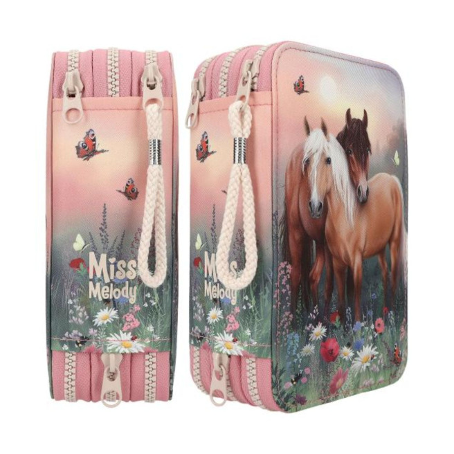 TOP MODEL etui met 3 compartimenten TOP MODEL etui met 3 compartimenten