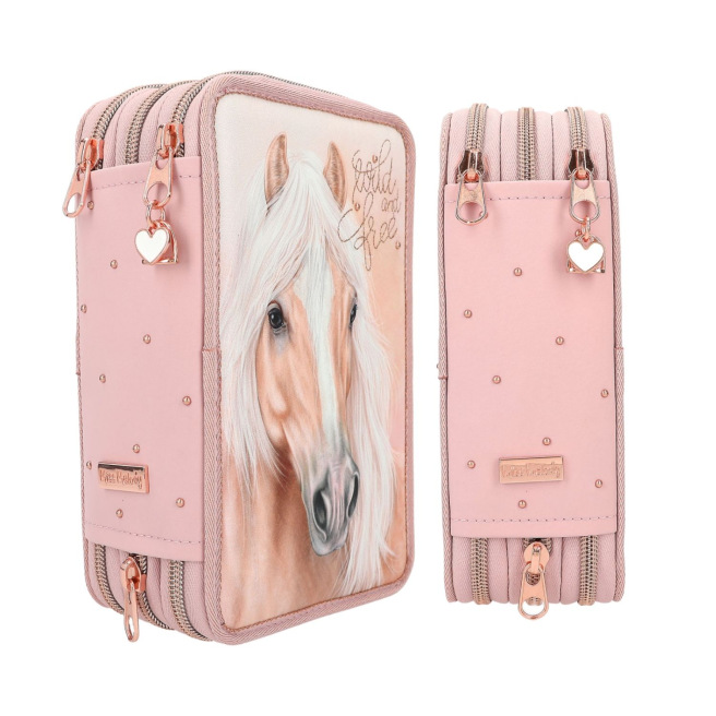 TOP MODEL etui met 3 compartimenten TOP MODEL etui met 3 compartimenten