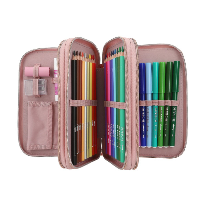 TOP MODEL etui met 3 compartimenten TOP MODEL etui met 3 compartimenten