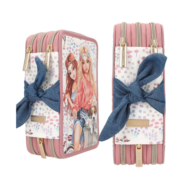 TOP MODEL etui met 3 compartimenten TOP MODEL etui met 3 compartimenten