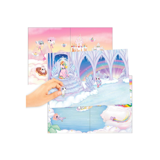 Creatief notitieboek Top Model CREATE YOUR UNICORN WORLD met stickers Creatief notitieboek Top Model CREATE YOUR UNICORN WORLD met stickers