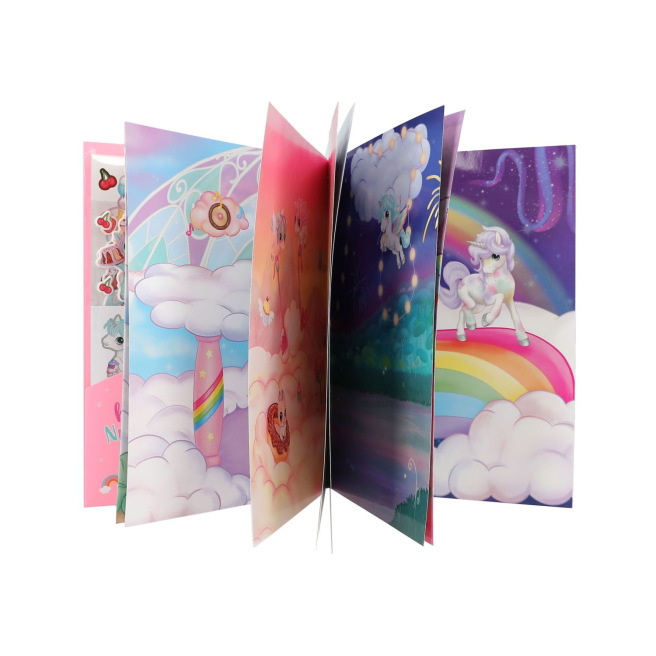 Creatief notitieboek Top Model CREATE YOUR UNICORN WORLD met stickers Creatief notitieboek Top Model CREATE YOUR UNICORN WORLD met stickers