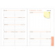 Agenda Exacompta LADY 16S - 9 x 16 cm - 1 week over 2 pagina's met notities