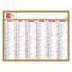 Exacompta TRICOLORE planning kalender - 17 x 13 cm - 6 maanden per kant