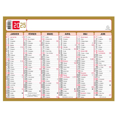 Calendrier planning Exacompta TRICOLORE - 17 x 13 cm - 6 mois par face Calendrier planning Exacompta TRICOLORE - 17 x 13 cm - 6 mois par face