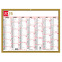 Exacompta TRICOLORE planning kalender - 22 x 29,5 cm - 7 maanden per zijde