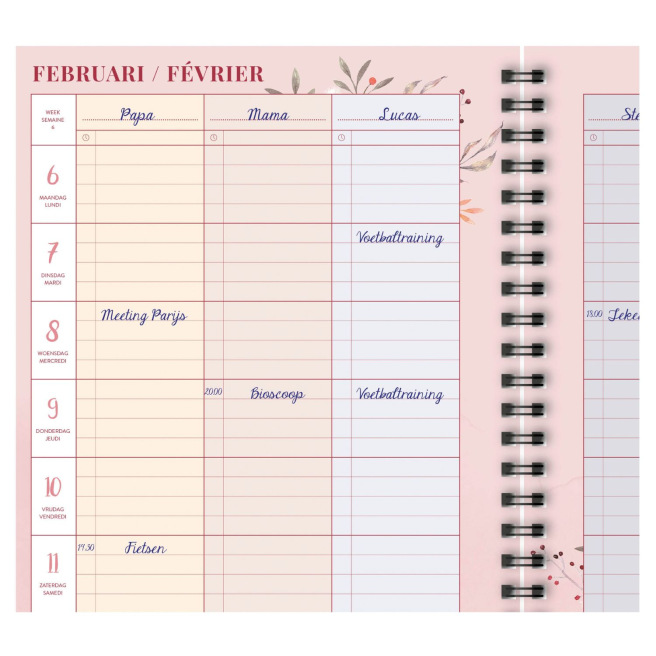 Agenda Brepols de la FAMILLE - 16,8 x 22 cm - 1 semaine sur 2 pages Agenda Brepols de la FAMILLE - 16,8 x 22 cm - 1 semaine sur 2 pages