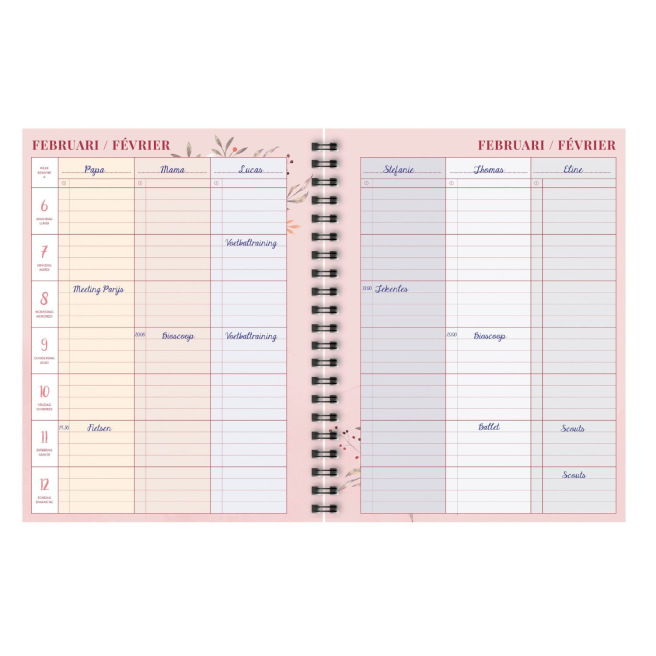 Agenda Brepols de la FAMILLE - 16,8 x 22 cm - 1 semaine sur 2 pages Agenda Brepols de la FAMILLE - 16,8 x 22 cm - 1 semaine sur 2 pages