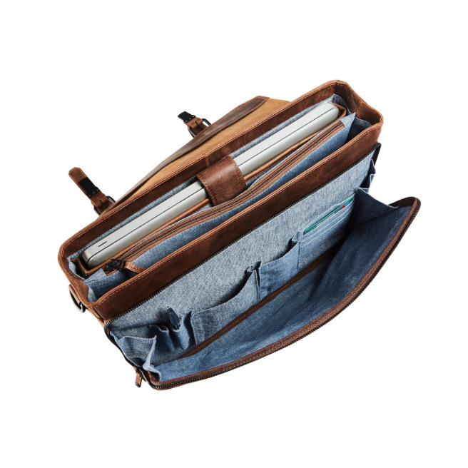 Maverick THE ORIGINAL leren aktetas voor 15,6" laptop