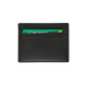 Porte-cartes en cuir Maverick ALL BLACK avec fermeture pression