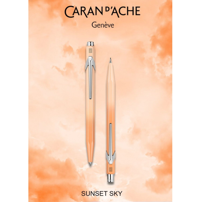 Set balpen + vulpotlood Caran d'Ache 849 SUNSET SKY - gelimiteerde editie Set balpen + vulpotlood Caran d'Ache 849 SUNSET SKY - gelimiteerde editie