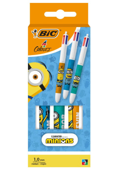 BIC balpen 4 KLEUREN MINIONS