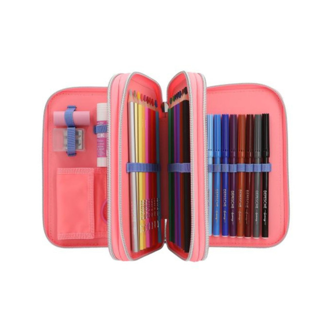 TOP MODEL etui met 3 compartimenten TOP MODEL etui met 3 compartimenten