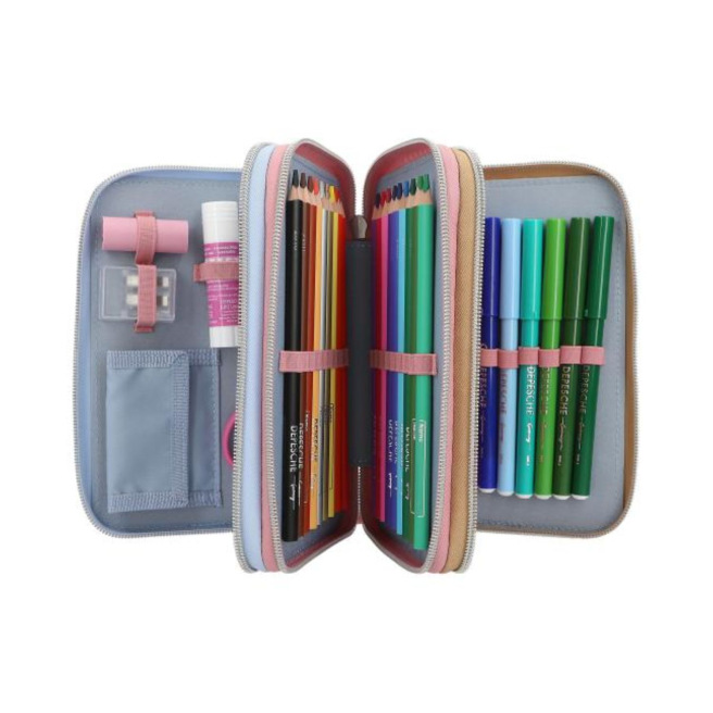 TOP MODEL etui met 3 compartimenten TOP MODEL etui met 3 compartimenten