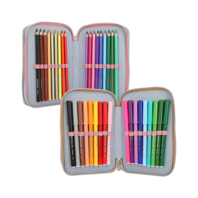 TOP MODEL etui met 3 compartimenten TOP MODEL etui met 3 compartimenten