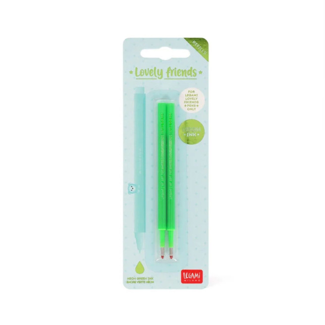 Navullingen voor LEGAMI LOVELY FRIENDS gelpen roller - set van 2 Navullingen voor LEGAMI LOVELY FRIENDS gelpen roller - set van 2
