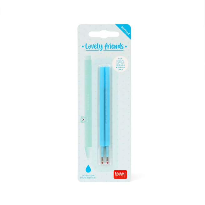 Navullingen voor LEGAMI LOVELY FRIENDS gelpen roller - set van 2 Navullingen voor LEGAMI LOVELY FRIENDS gelpen roller - set van 2