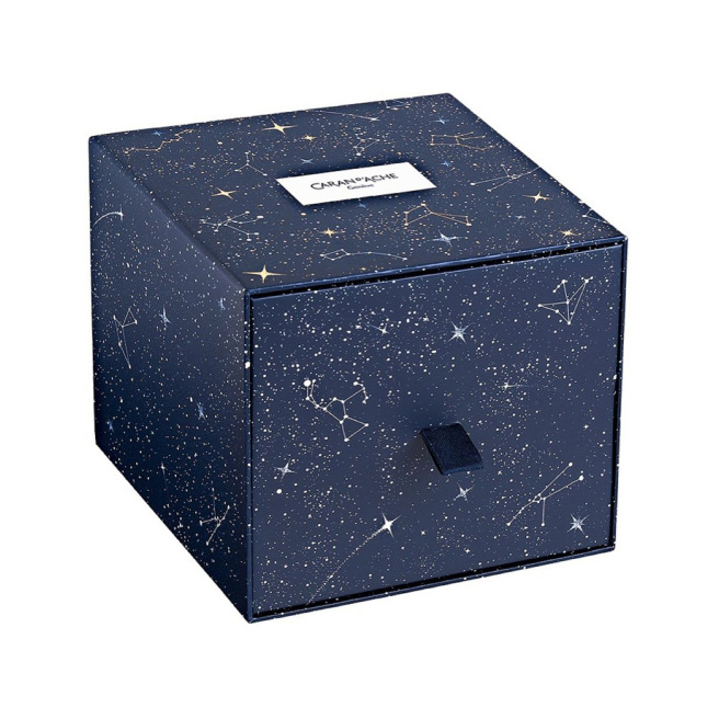 Caran d'ache slingerpotloodslijper - metaal - speciale COSMIC BLUE editie Caran d'ache slingerpotloodslijper - metaal - speciale COSMIC BLUE editie