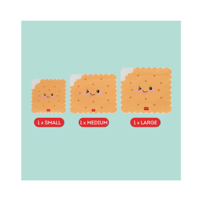 Hoeszak voor voedsel Legami SNACK BAGS - pakket van 3 Hoeszak voor voedsel Legami SNACK BAGS - pakket van 3