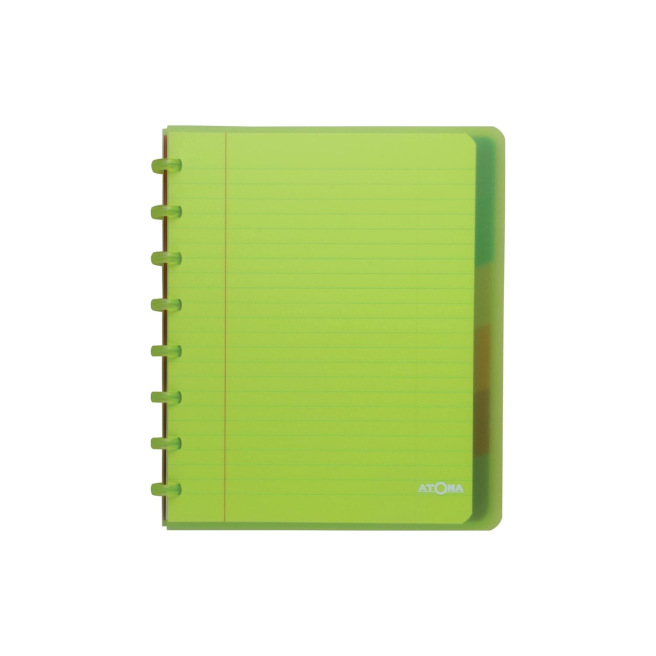 Cahier à anneaux ATOMA avec intercalaires - A5 - quadrillé 5 x 5 mm Cahier à anneaux ATOMA avec intercalaires - A5 - quadrillé 5 x 5 mm