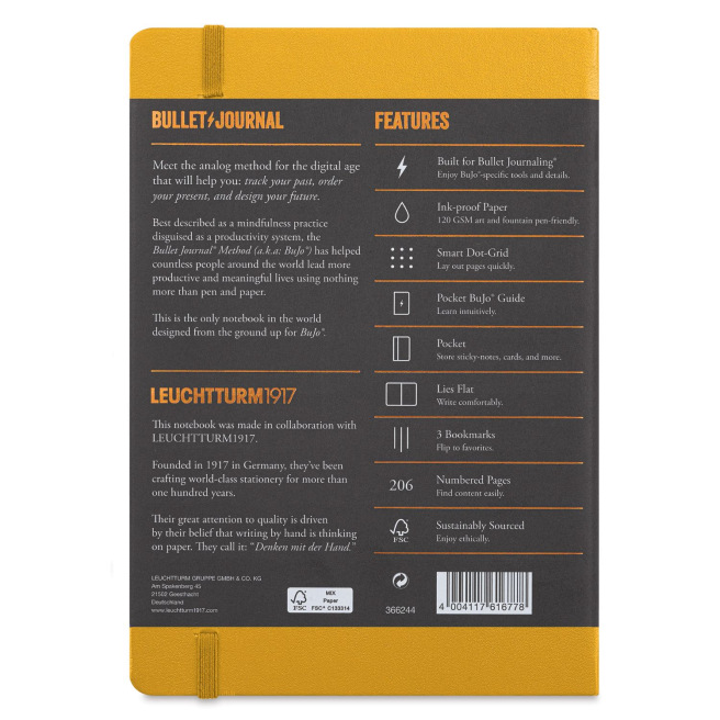 Carnet Bullet journal LEUCHTTURM 1917 édition 2- A5 - points Carnet Bullet journal LEUCHTTURM 1917 édition 2- A5 - points