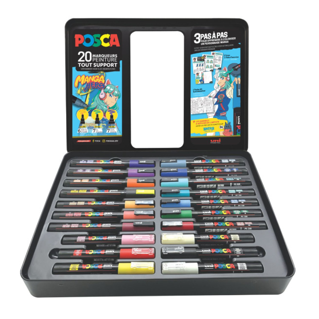 Coffret de marqueurs peinture Uni-Ball Posca