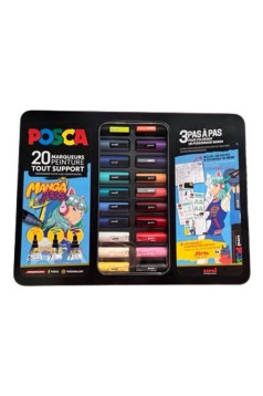 Set van Uni-Ball Posca verfmarkers