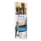 Set van 6 reiswaterverfkwasten Raphael met bamboe penseelhouder