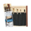 Set van 6 reiswaterverfkwasten Raphael met bamboe penseelhouder