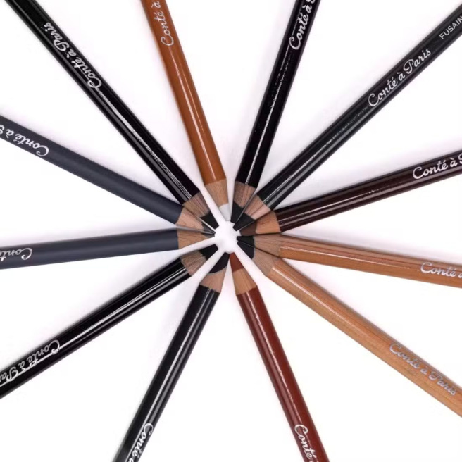 Conté à Paris 15-delige schetsset - potloden, blokjes & accessoires