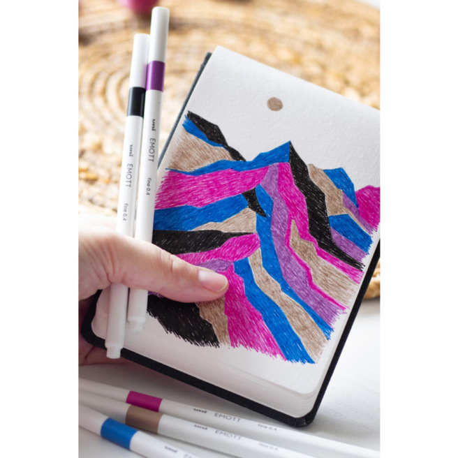 Feutre Uni-ball EMOTT - pointe extra-fine Feutre Uni-ball EMOTT - pointe extra-fine