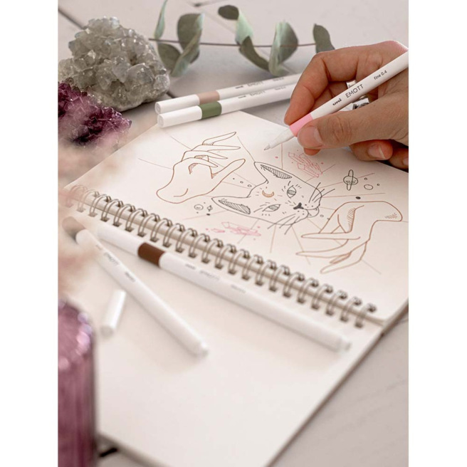 Uni-ball EMOTT viltstift - extra fijne punt Uni-ball EMOTT viltstift - extra fijne punt